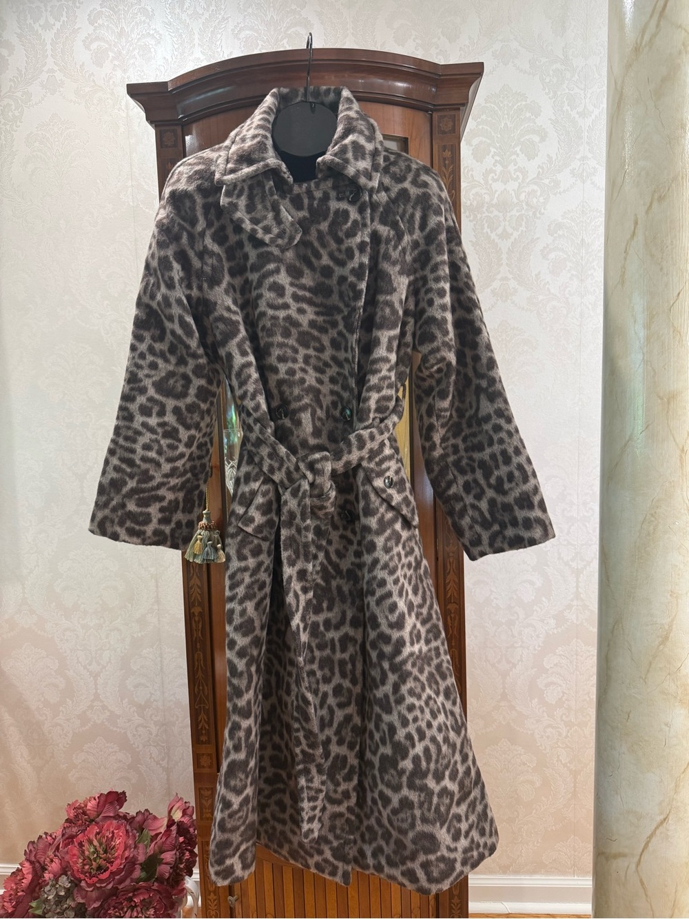 NWT ! GAP Brown Leopard Print Teddy Coat 🧥